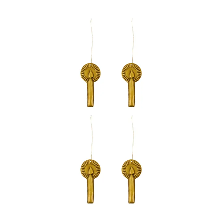 Glory decorazione natalizia set da 4 - Ottone antico - House Doctor