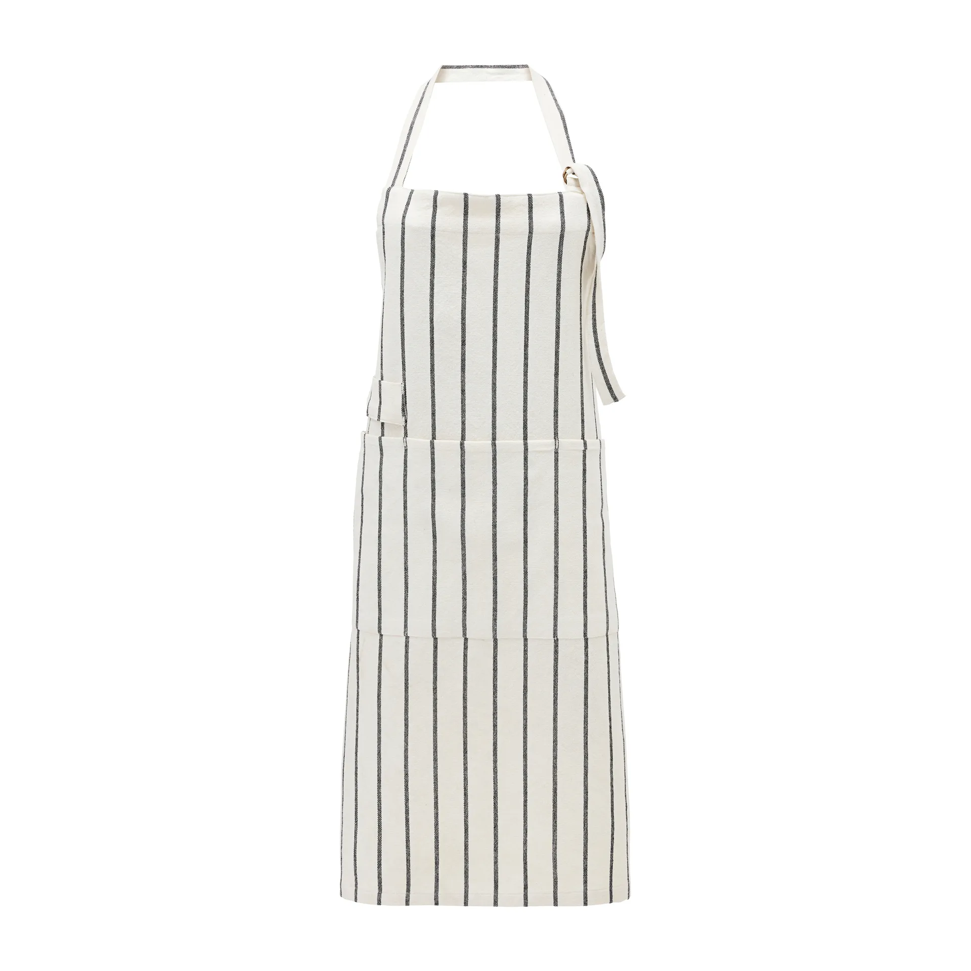 Grembiule Dry 90x90 cm, Bianco - righe nere House Doctor