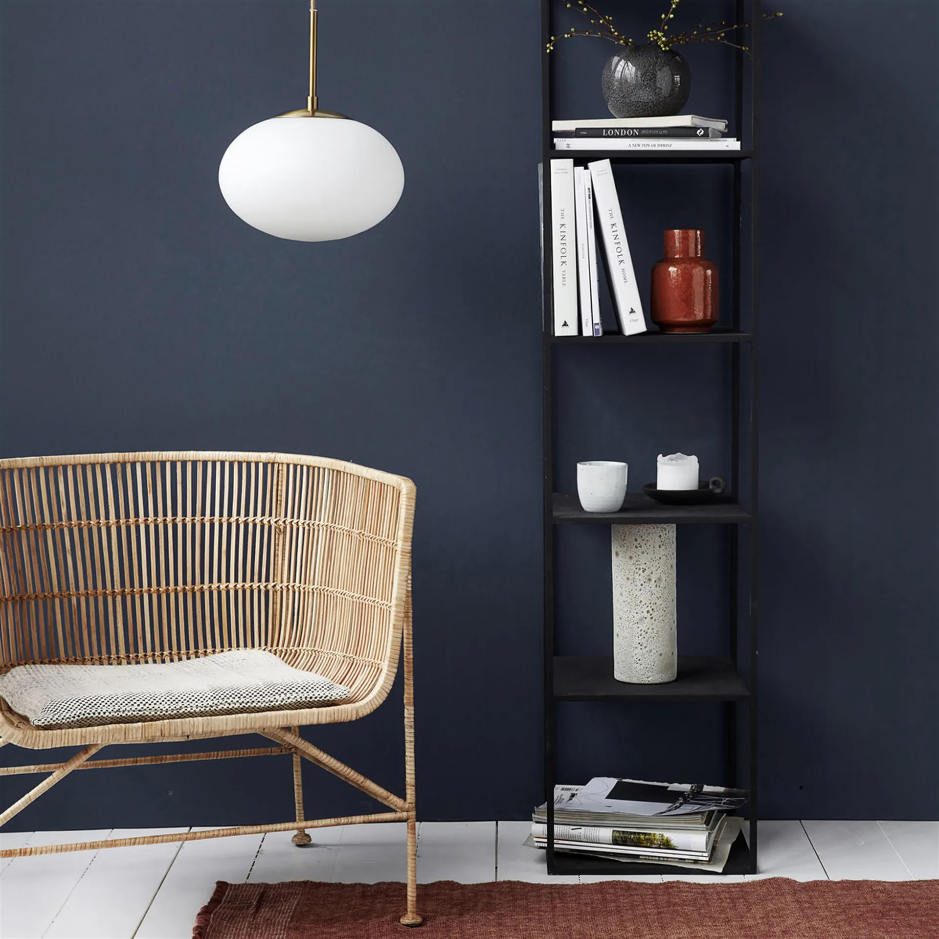 Lampada a sospensione Opal, bianco House Doctor