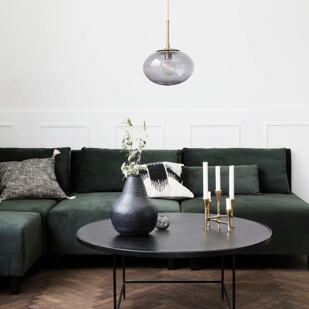 Lampada a sospensione Opal, grigio House Doctor