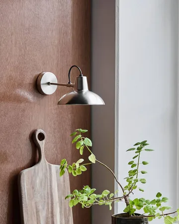 Lampada da parete Desk 30 cm - Argento spazzolato - House Doctor