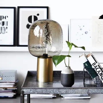 Lampada da tavolo Note - grigio-ottone - House Doctor