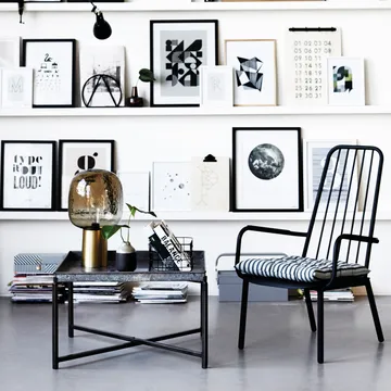Lampada da tavolo Note - grigio-ottone - House Doctor