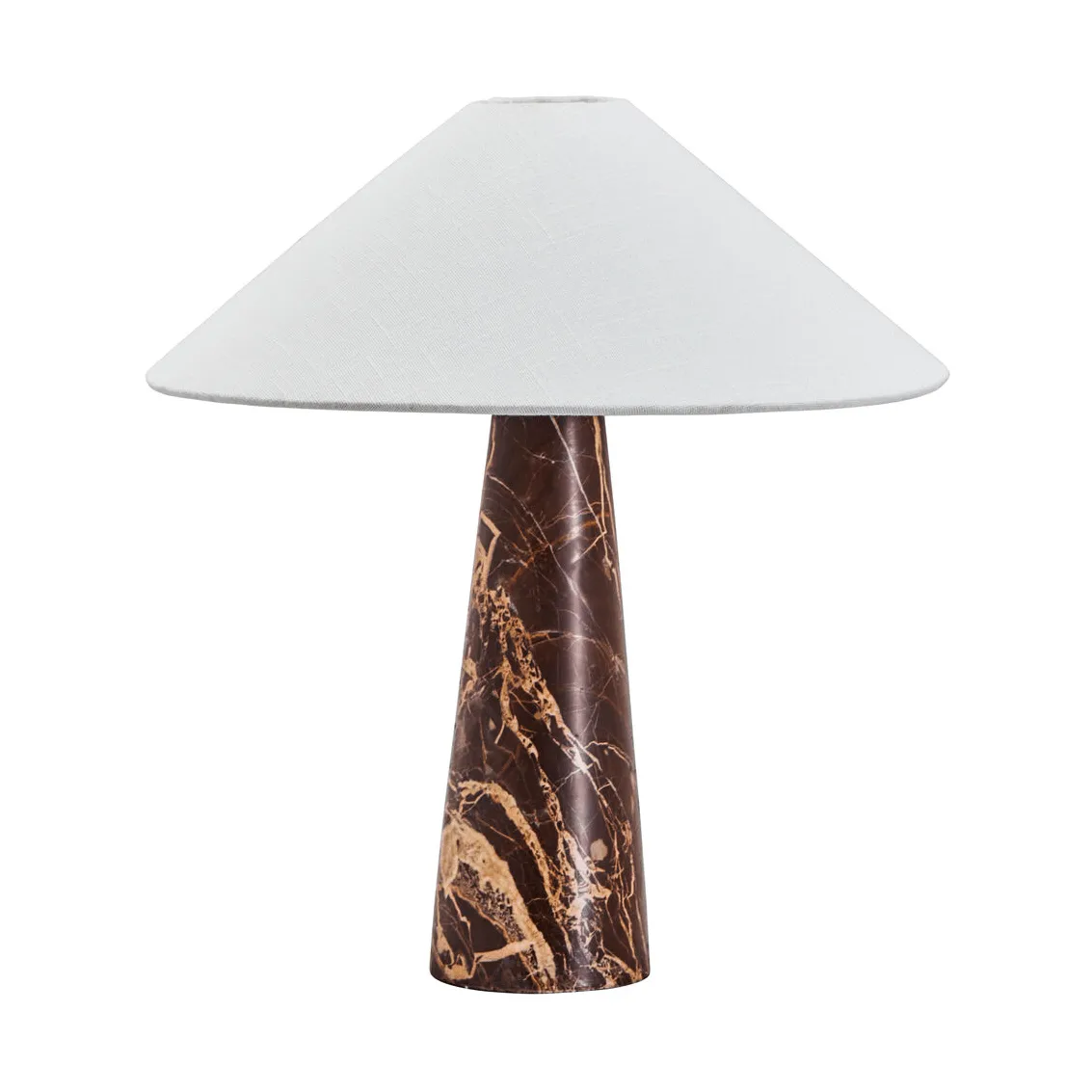 Lampada da tavolo Soffi, Marrone-Off-White, Ø42x44,5 cm House Doctor