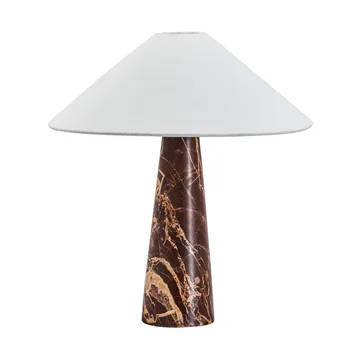 Lampada da tavolo Soffi - Marrone-Off-White, Ø42x44,5 cm - House Doctor