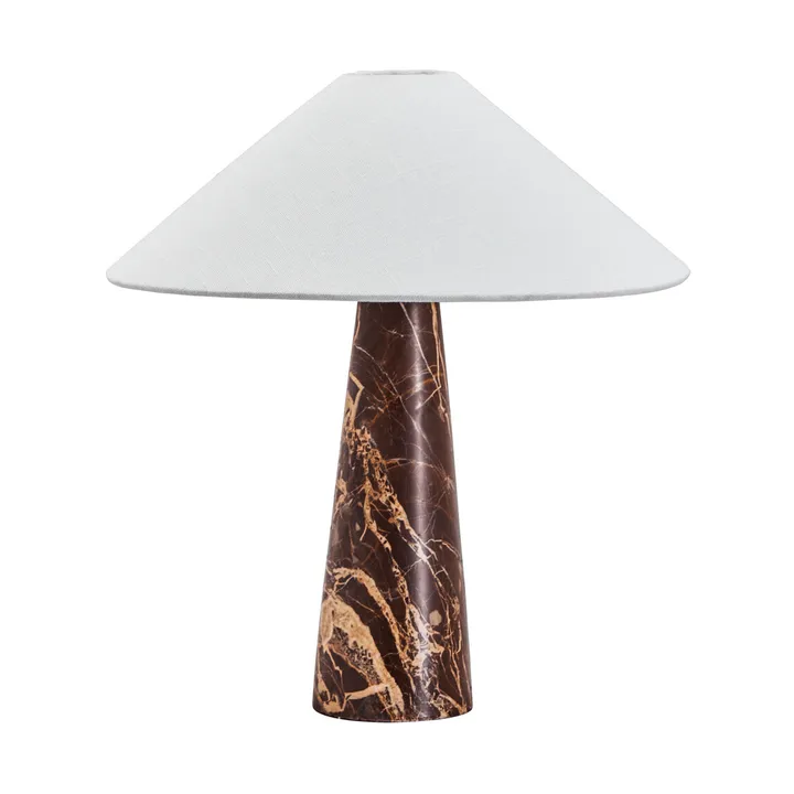 Lampada da tavolo Soffi - Marrone-Off-White, Ø42x44,5 cm - House Doctor