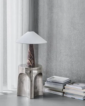 Lampada da tavolo Soffi - Marrone-Off-White, Ø42x44,5 cm - House Doctor