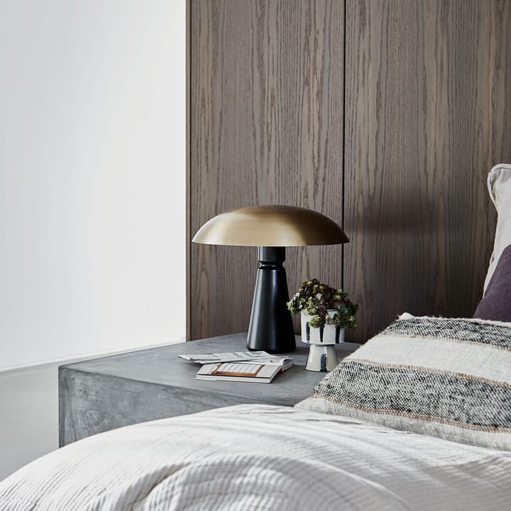 Lampada da tavolo Thane - nero-ottone - House Doctor