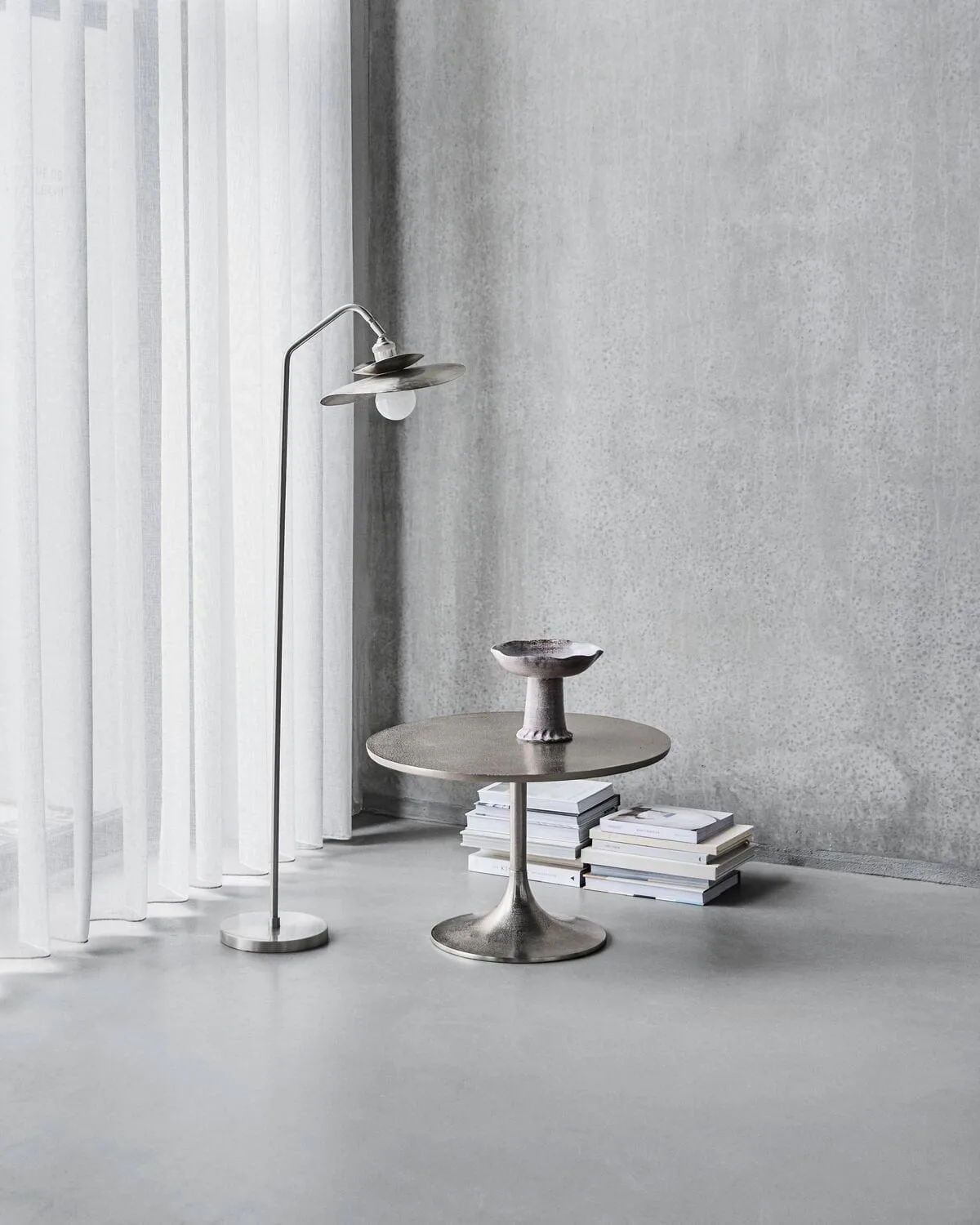 Lampada da terra Stand, Argento spazzolato, 129,5 cm House Doctor