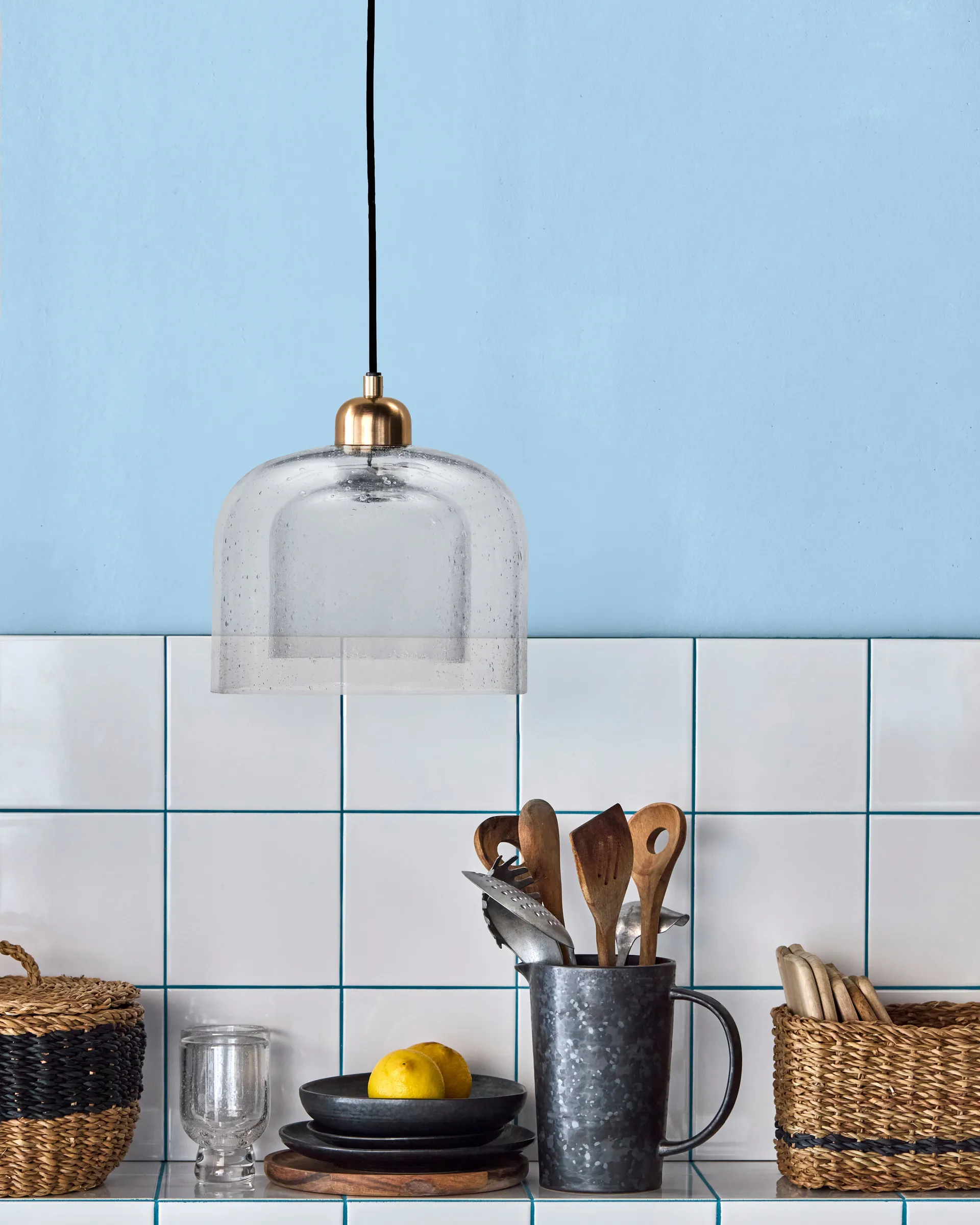 Lampadario Bell Ø25 cm, Trasparente   House Doctor