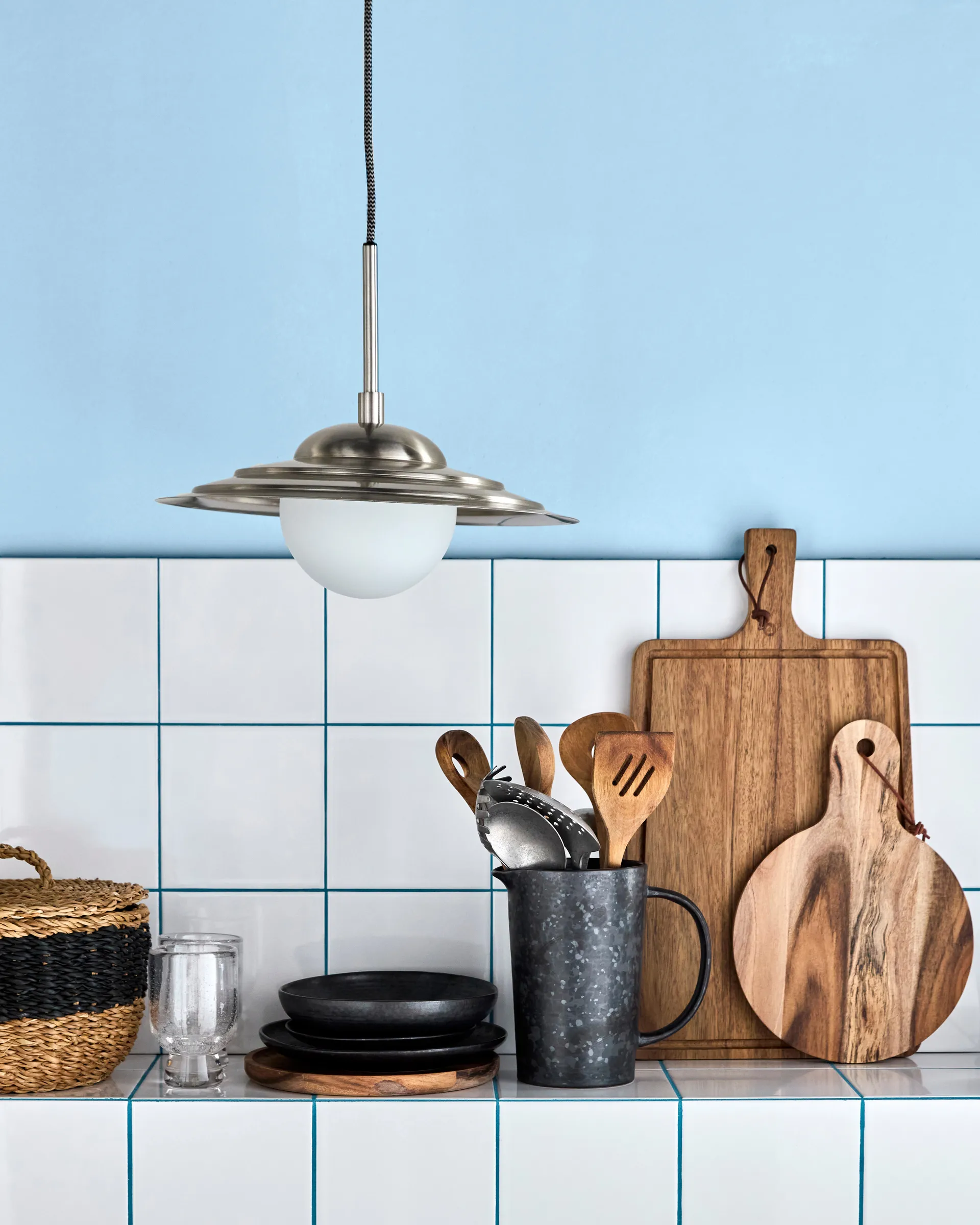 Lampadario Coin, Argento spazzolato House Doctor