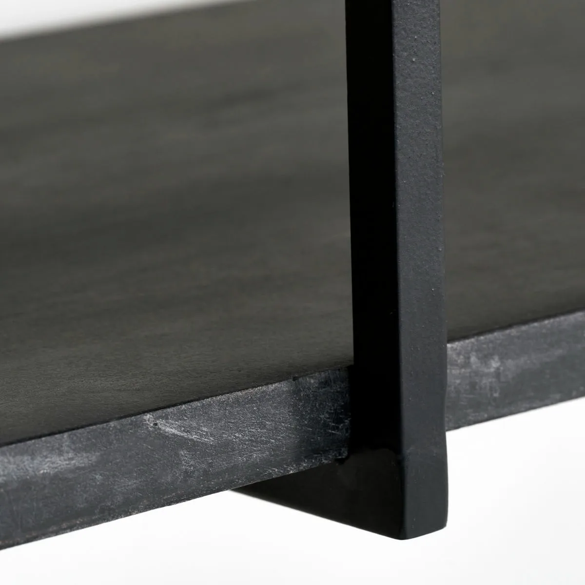 Mensola Woods, 130 cm, Nero House Doctor