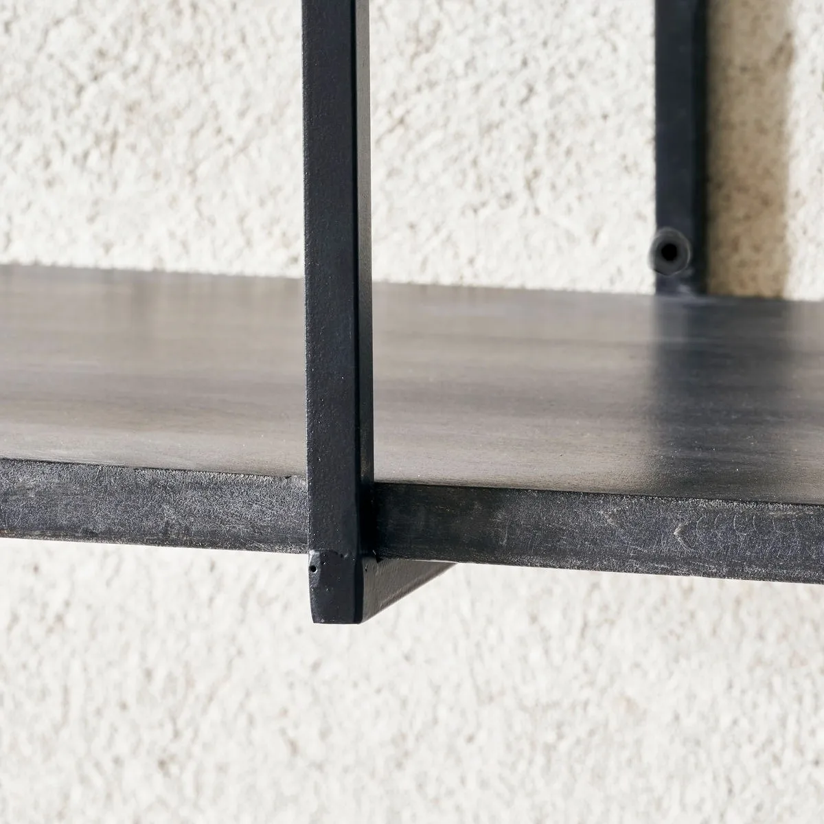 Mensola Woods, 130 cm, Nero House Doctor