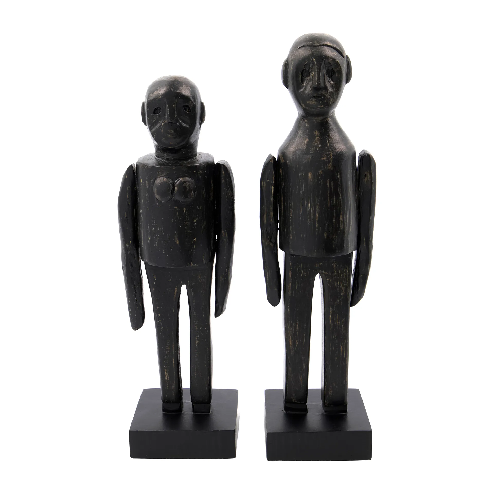 Opera d'arte Spouses 32 cm 2 pezzi, Nero House Doctor