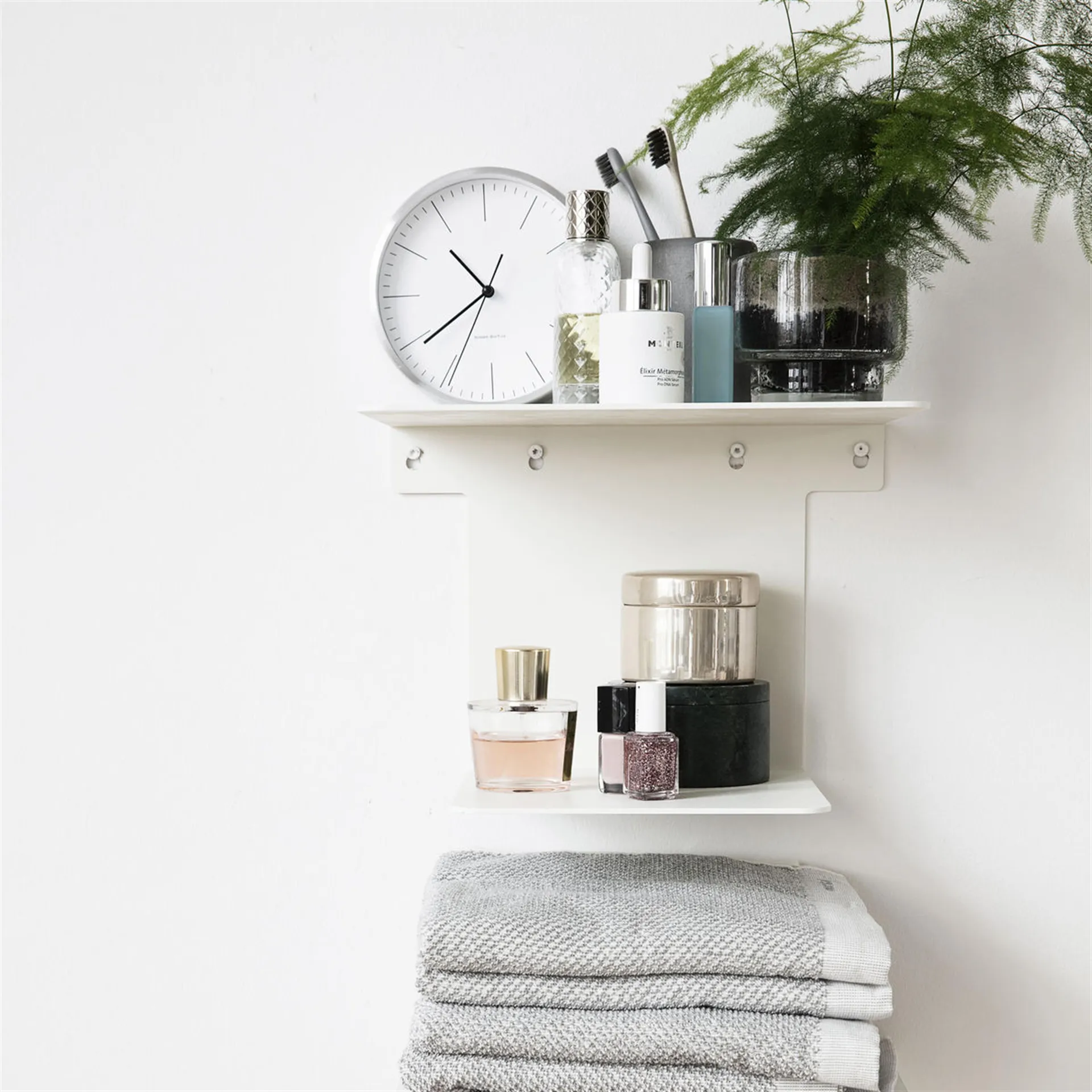 Orologio da tavolo Hannah 15 cm, argento House Doctor