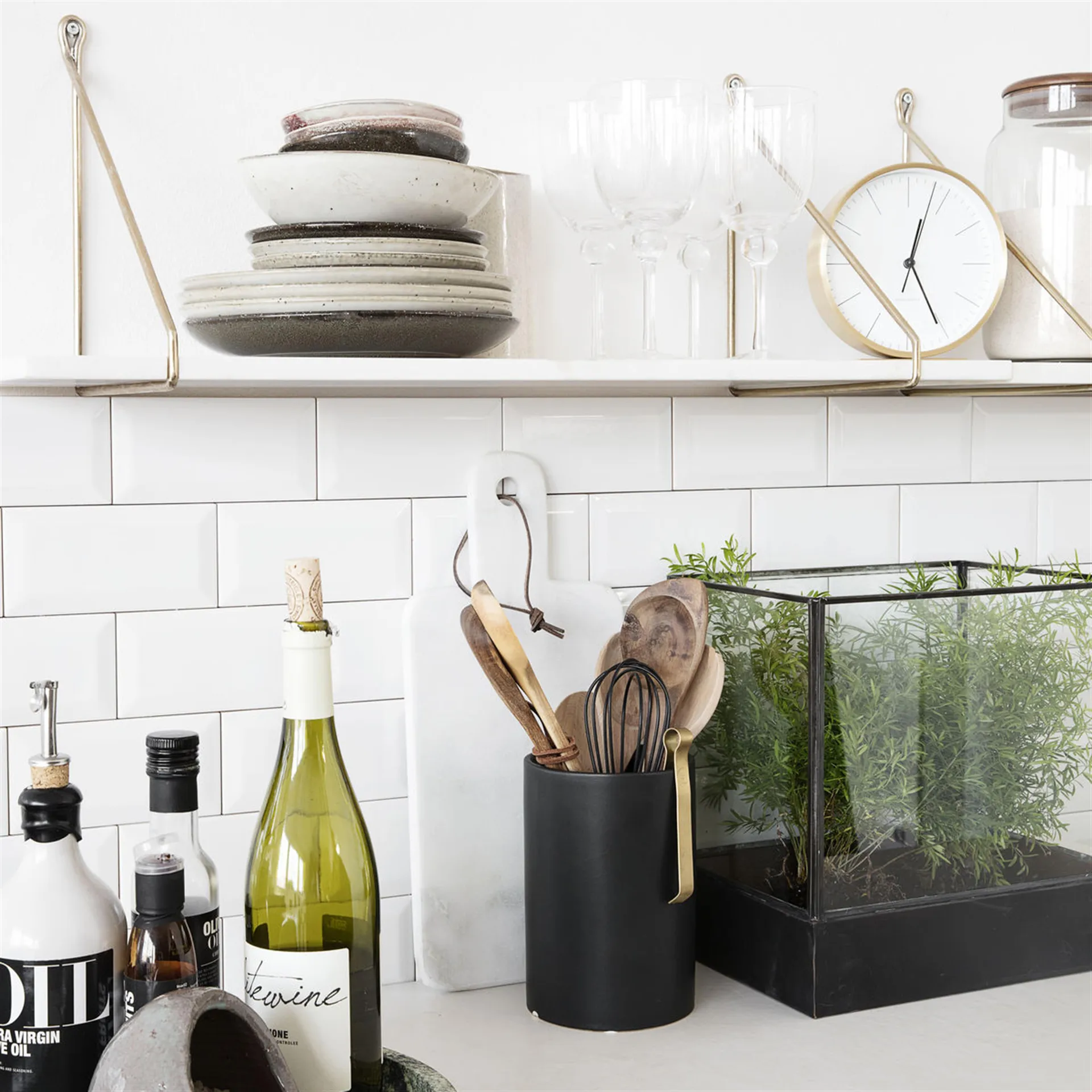 Orologio da tavolo Hannah 15 cm, oro House Doctor