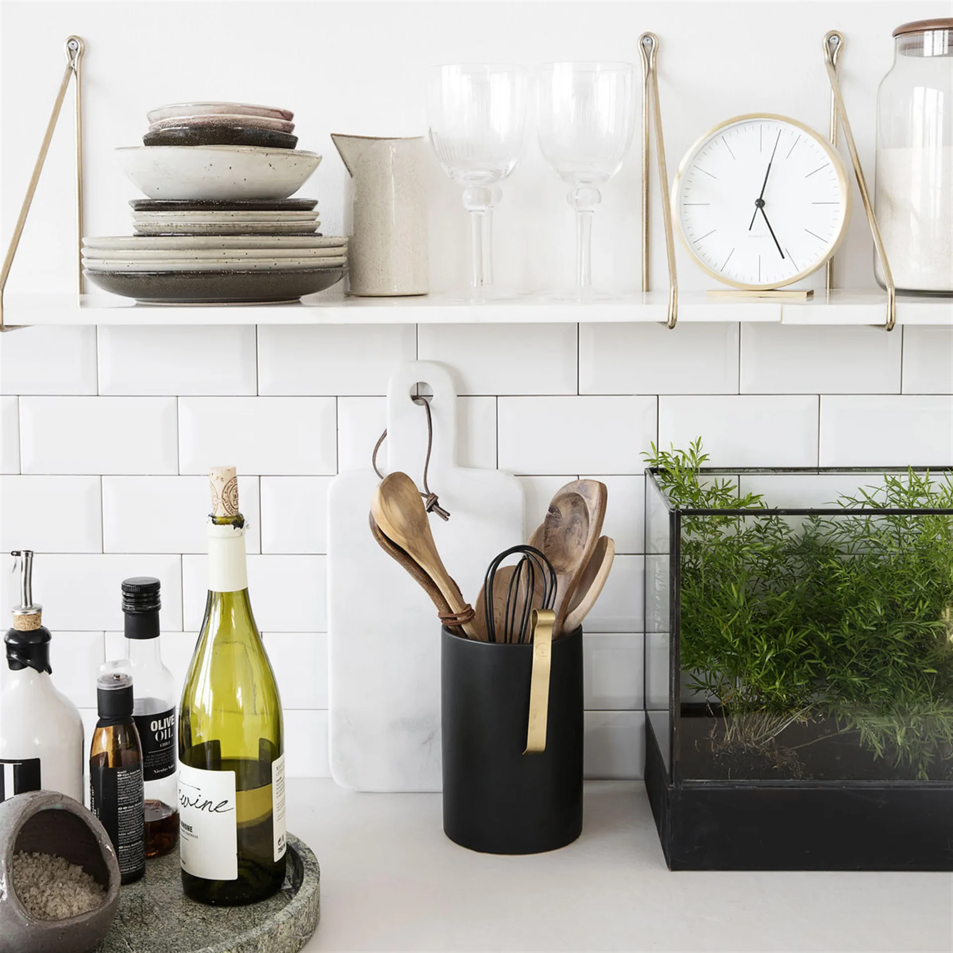 Orologio da tavolo Hannah 15 cm, oro House Doctor