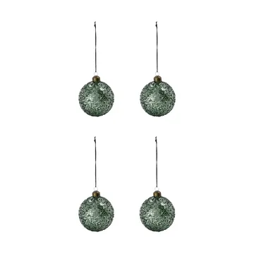Pallina di Natale Chosen Ø8 cm confezione da 4 - Verde - House Doctor