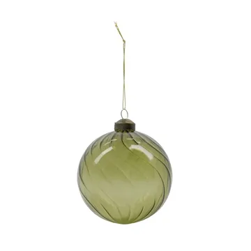 Pallina di Natale Fluted Ø 10 cm - Verde - House Doctor