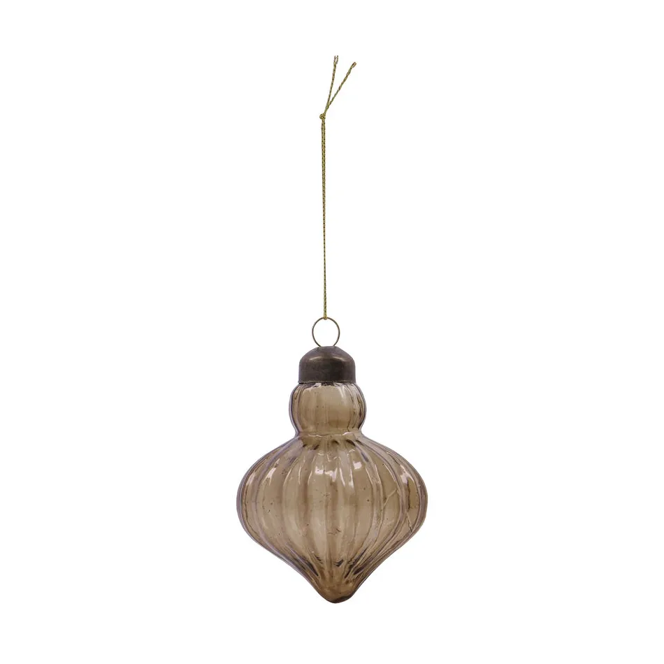 Pallina di Natale Fluted Ø 6,5 cm, 2 pezzi, Ambra House Doctor