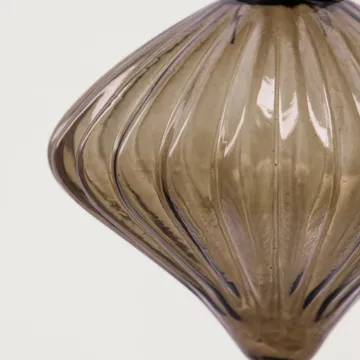 Pallina di Natale Fluted Ø 6,5 cm, 2 pezzi - Ambra - House Doctor