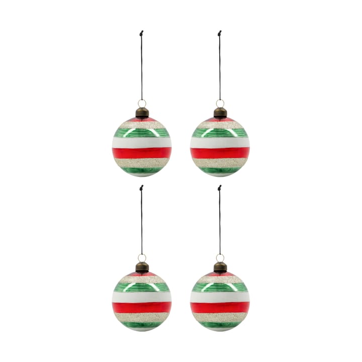 Pallina di Natale Happ Ø8 cm confezione da 4 - Multi - House Doctor