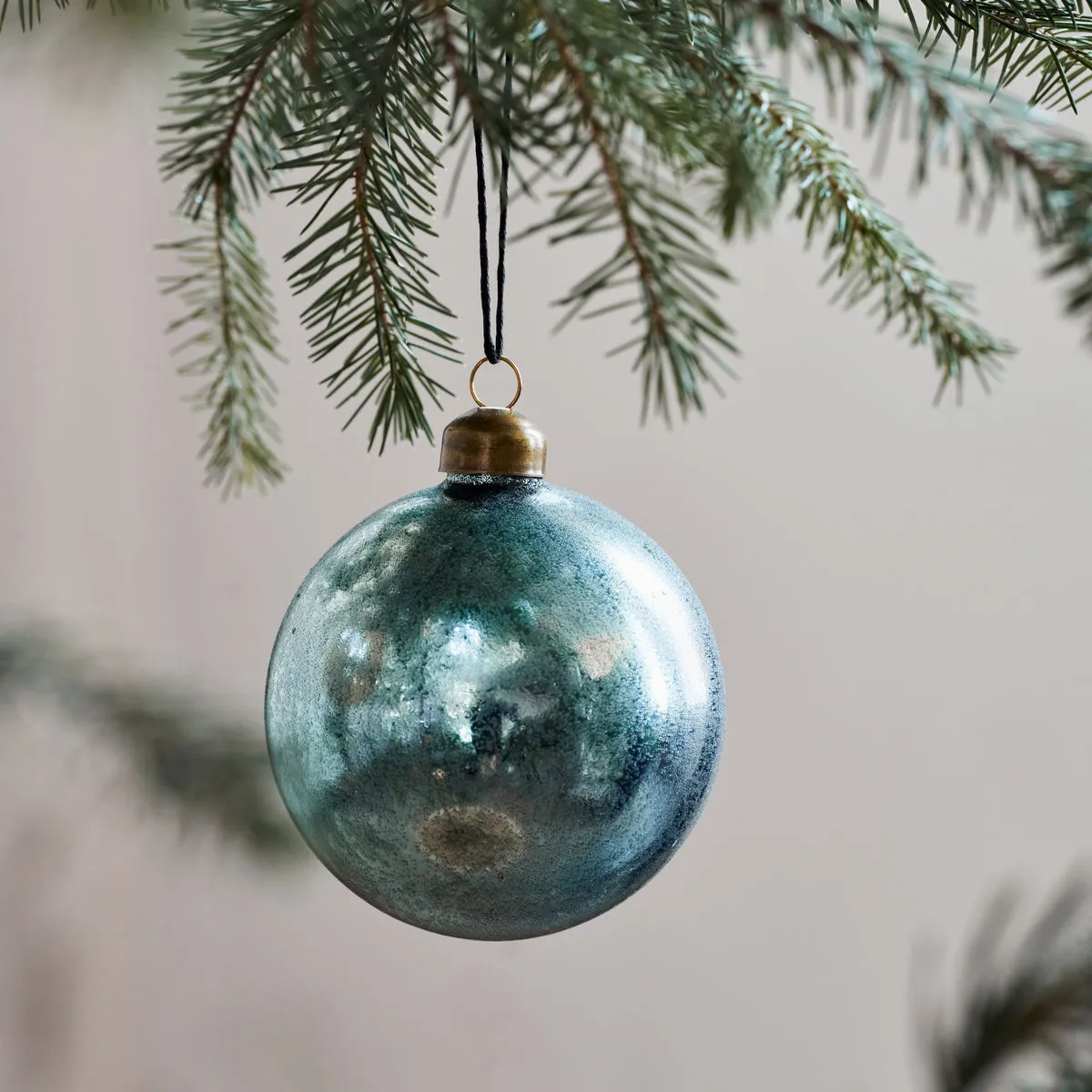 Pallina di Natale Runy Ø 8 cm, 2 pezzi, Azzurro House Doctor