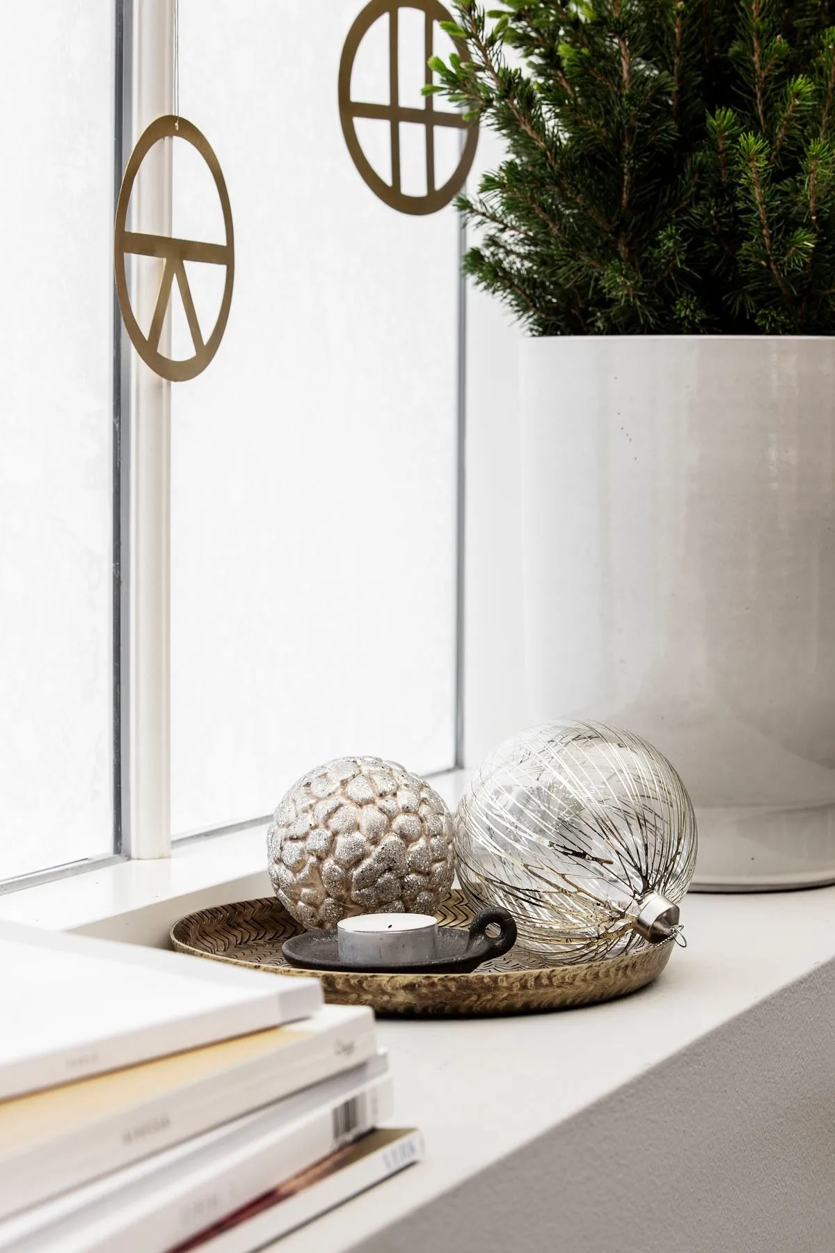 Pallina di Natale Silver lines, Argento House Doctor