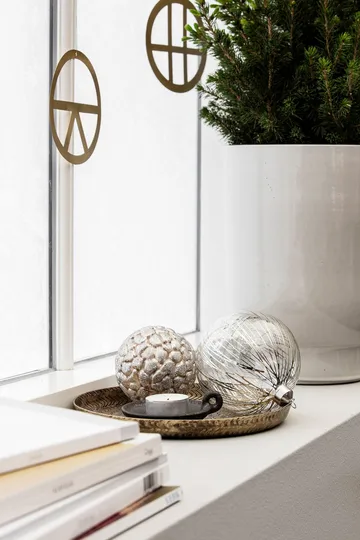 Pallina di Natale Silver lines - Argento - House Doctor