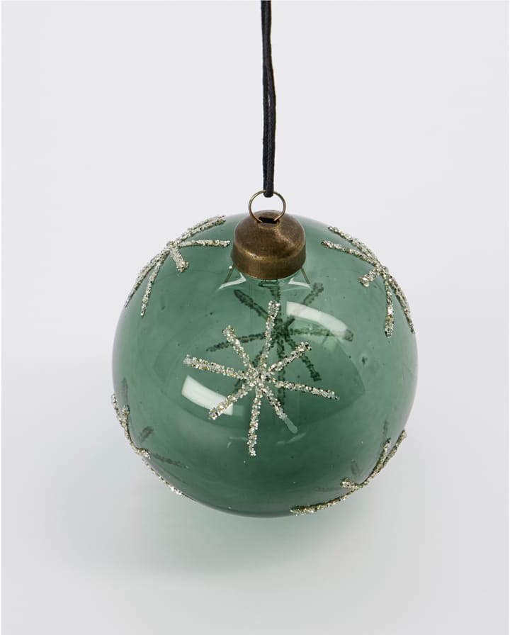 Pallina di Natale Star Ø 8 cm, Verde House Doctor
