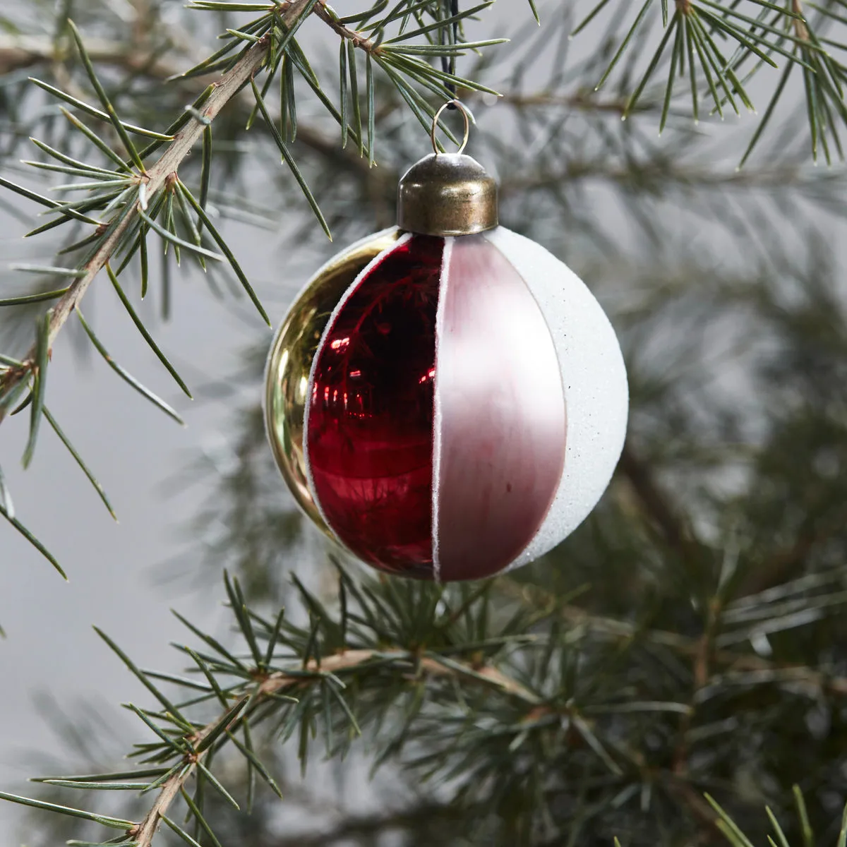 Pallina per Albero di Natale Cirkus Ø 8 cm, Rosso House Doctor