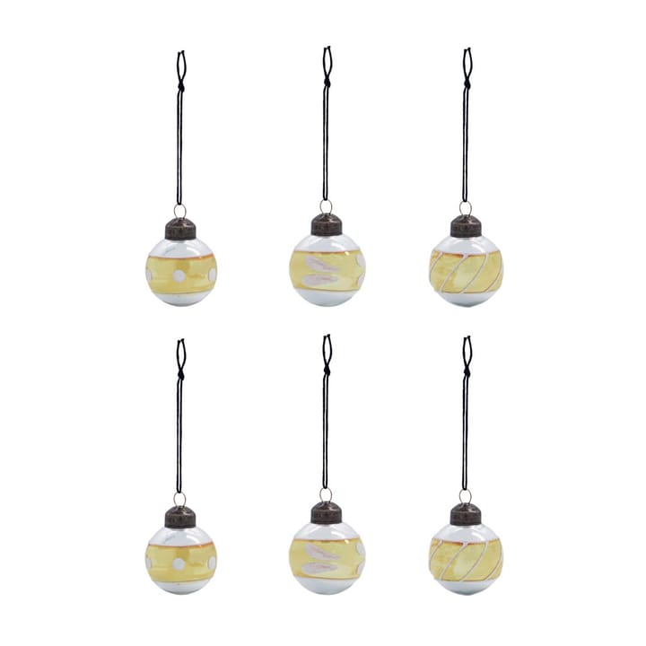 Palline albero di Natale Glowi Ø 4 cm 6 pezzi, Oro House Doctor