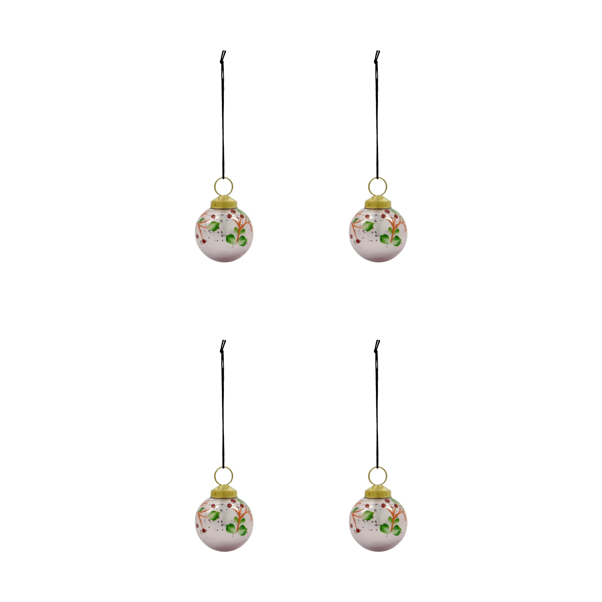 Palline di Natale Antico, confezione da 4, Rosa House Doctor