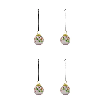 Palline di Natale Antico, confezione da 4 - Rosa - House Doctor