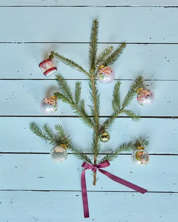 Palline di Natale Antico, confezione da 4 - Rosa - House Doctor