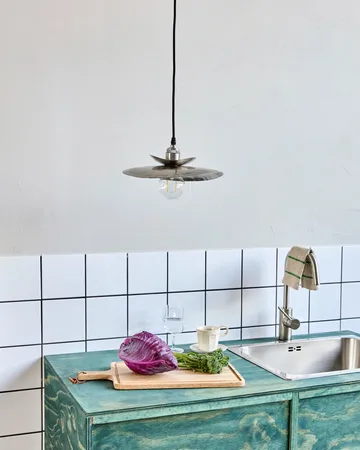 Paralume Hatt 13x14 cm - Argento spazzolato, 28x30x4,5 cm - House Doctor