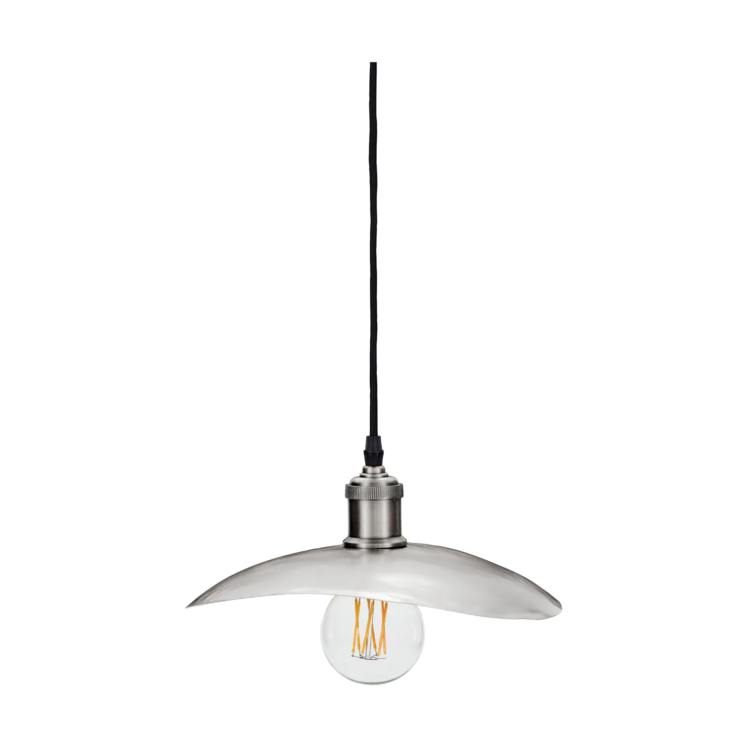 Paralume Hatt 13x14 cm, Argento spazzolato, 28x30x4,5 cm House Doctor