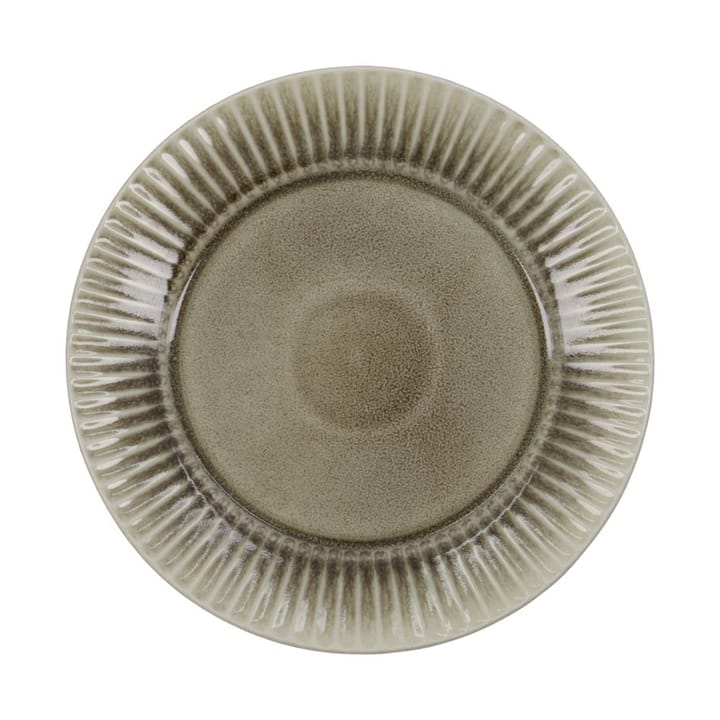 Piatto da cena Pleat Ø27 cm - Grigio-marrone - House Doctor