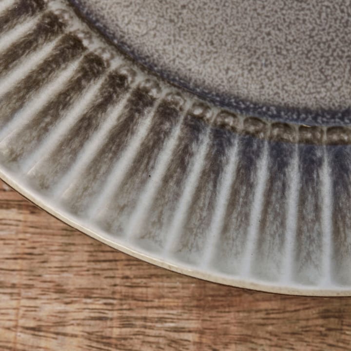Piatto da colazione Pleat Ø22 cm, Grigio-marrone House Doctor