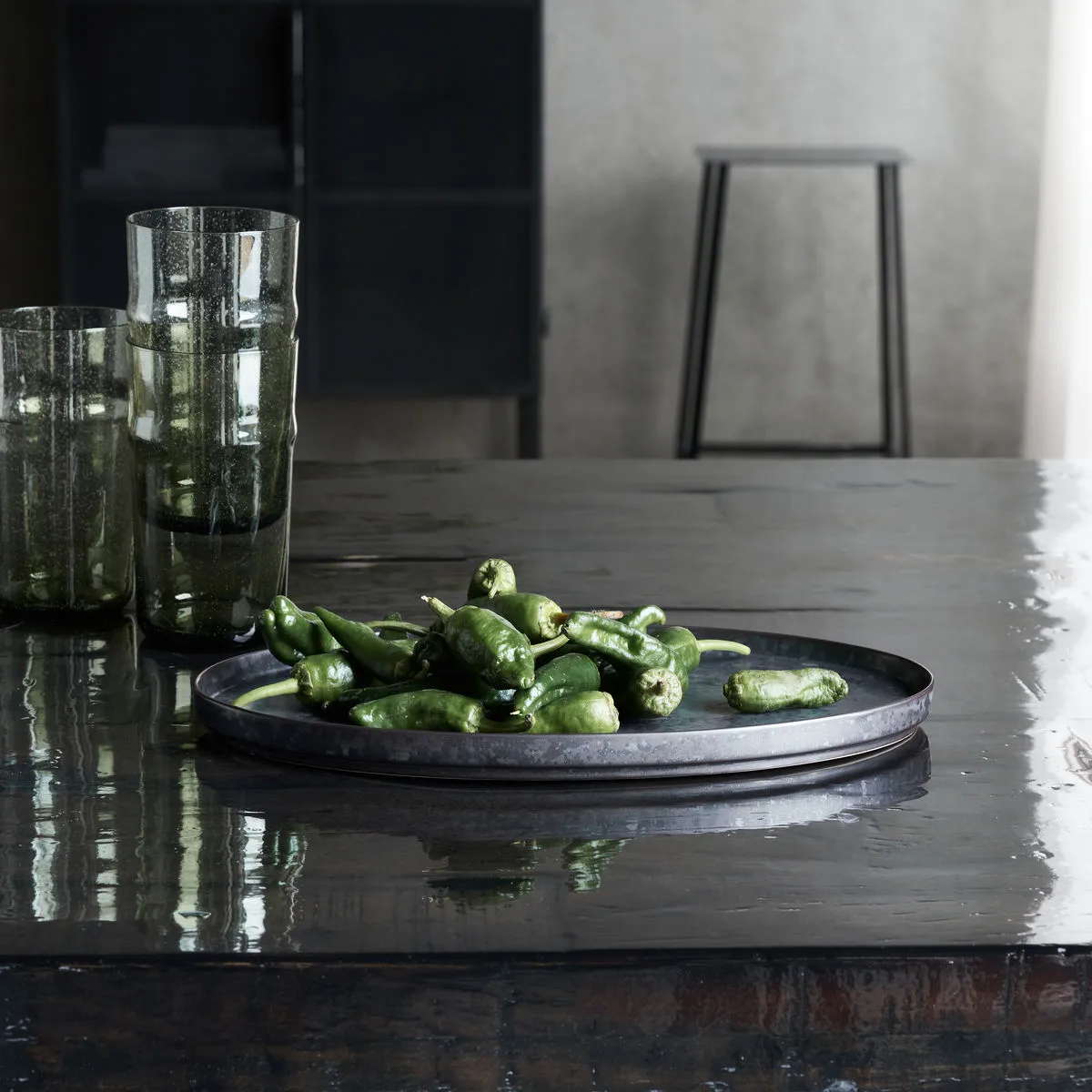 Piatto da portata Pion 19,6x31 cm, Nero-marrone House Doctor