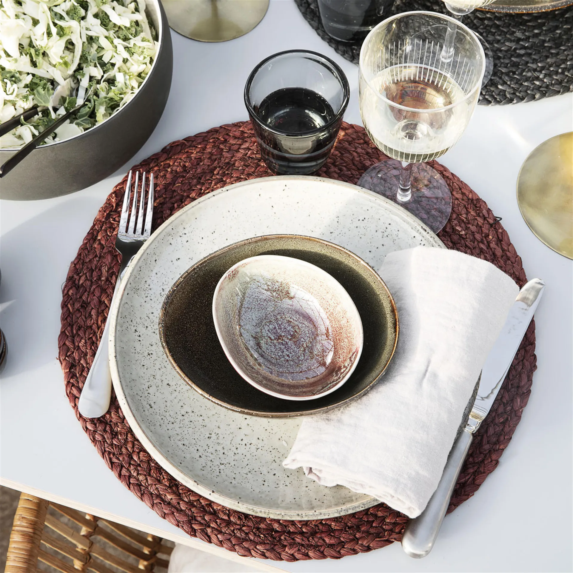 Piatto Lake grigio, 21,4 cm House Doctor