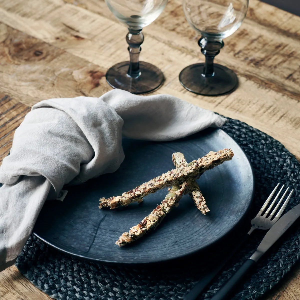 Piatto Pion Ø 28,5 cm, nero-marrone House Doctor