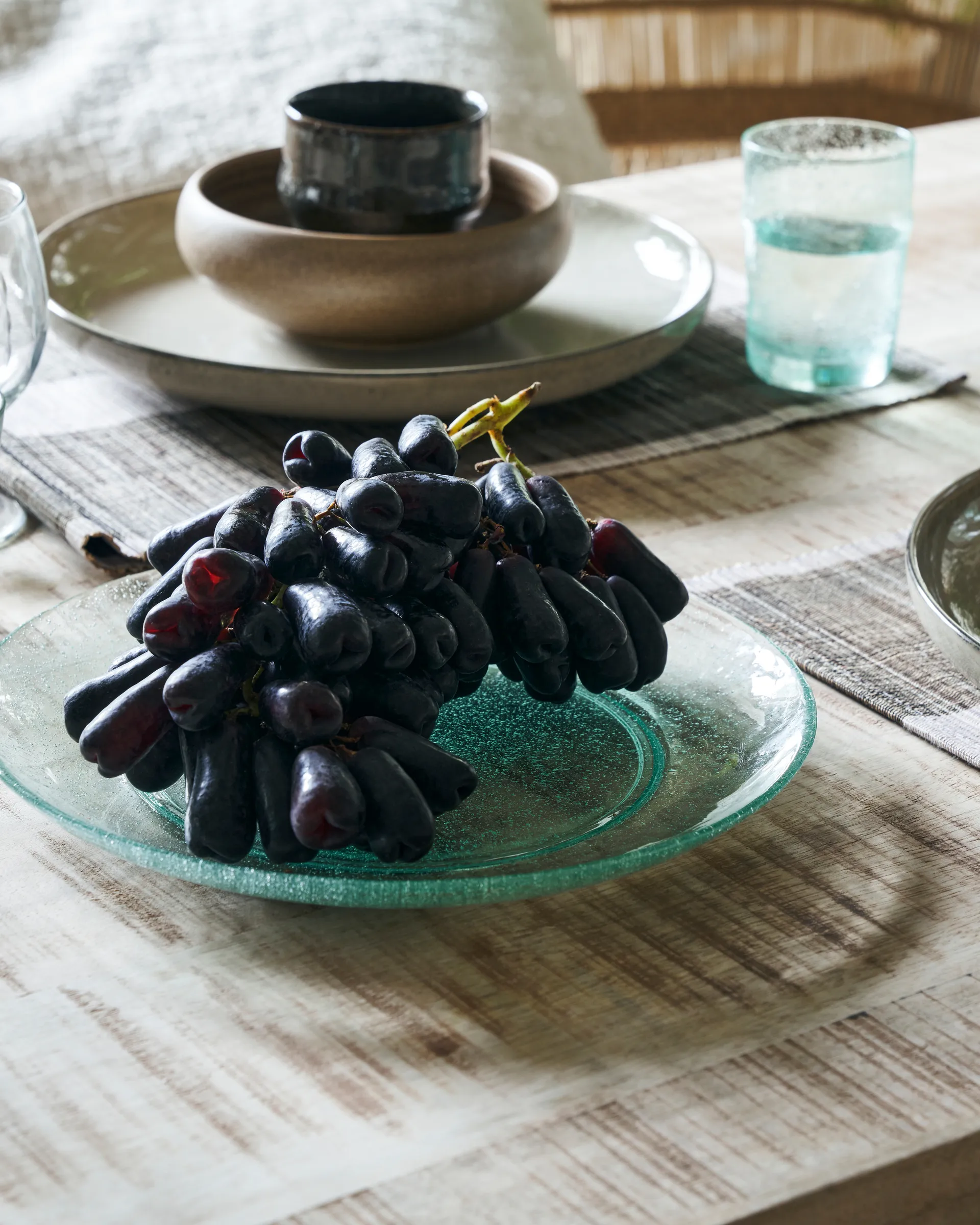 Piatto Rain, Ø 27 cm, confezione da 2, Trasparente House Doctor