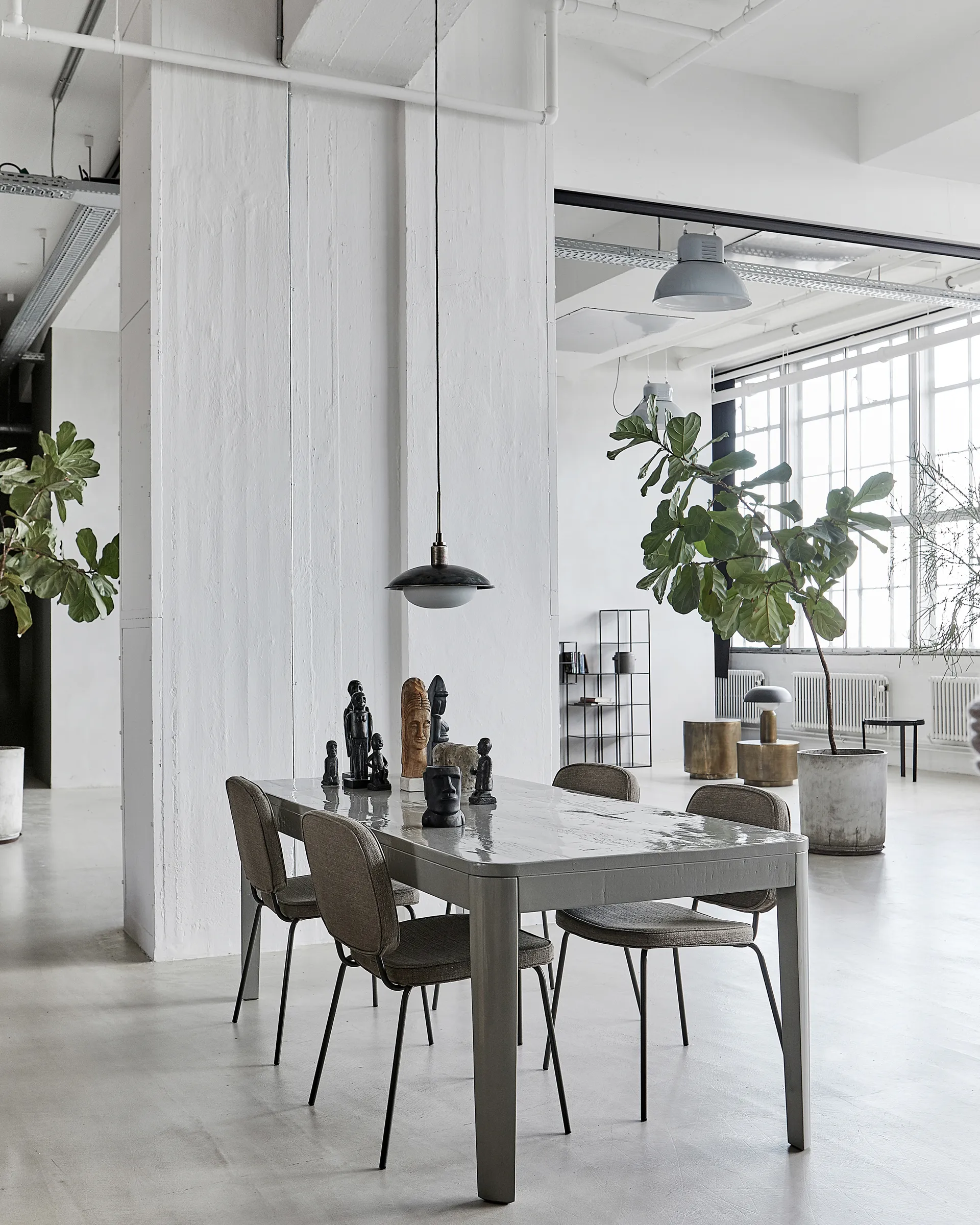 Plafoniera Boston Ø 32 cm, Antique brown House Doctor