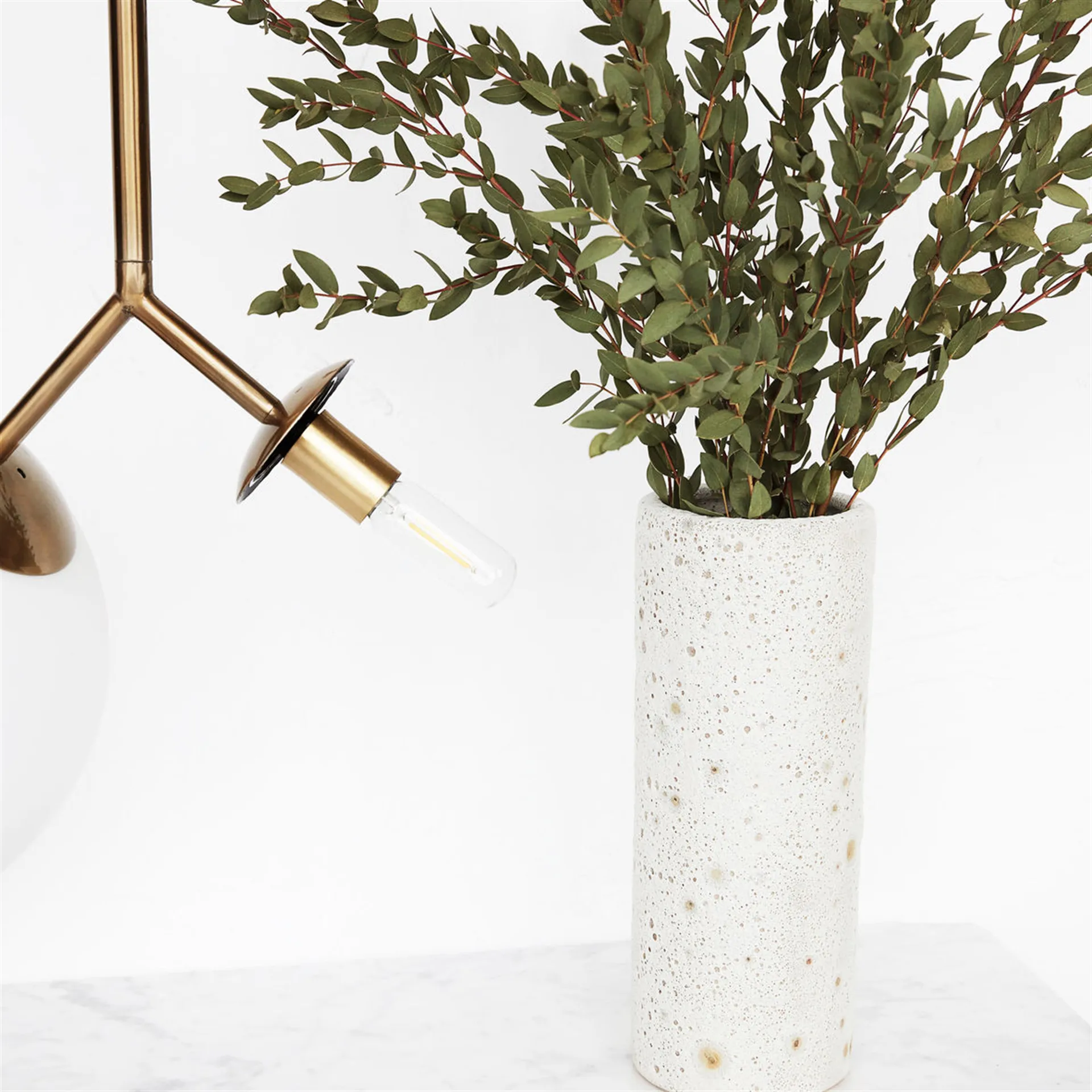 Plafoniera Twice, vetro opalino House Doctor