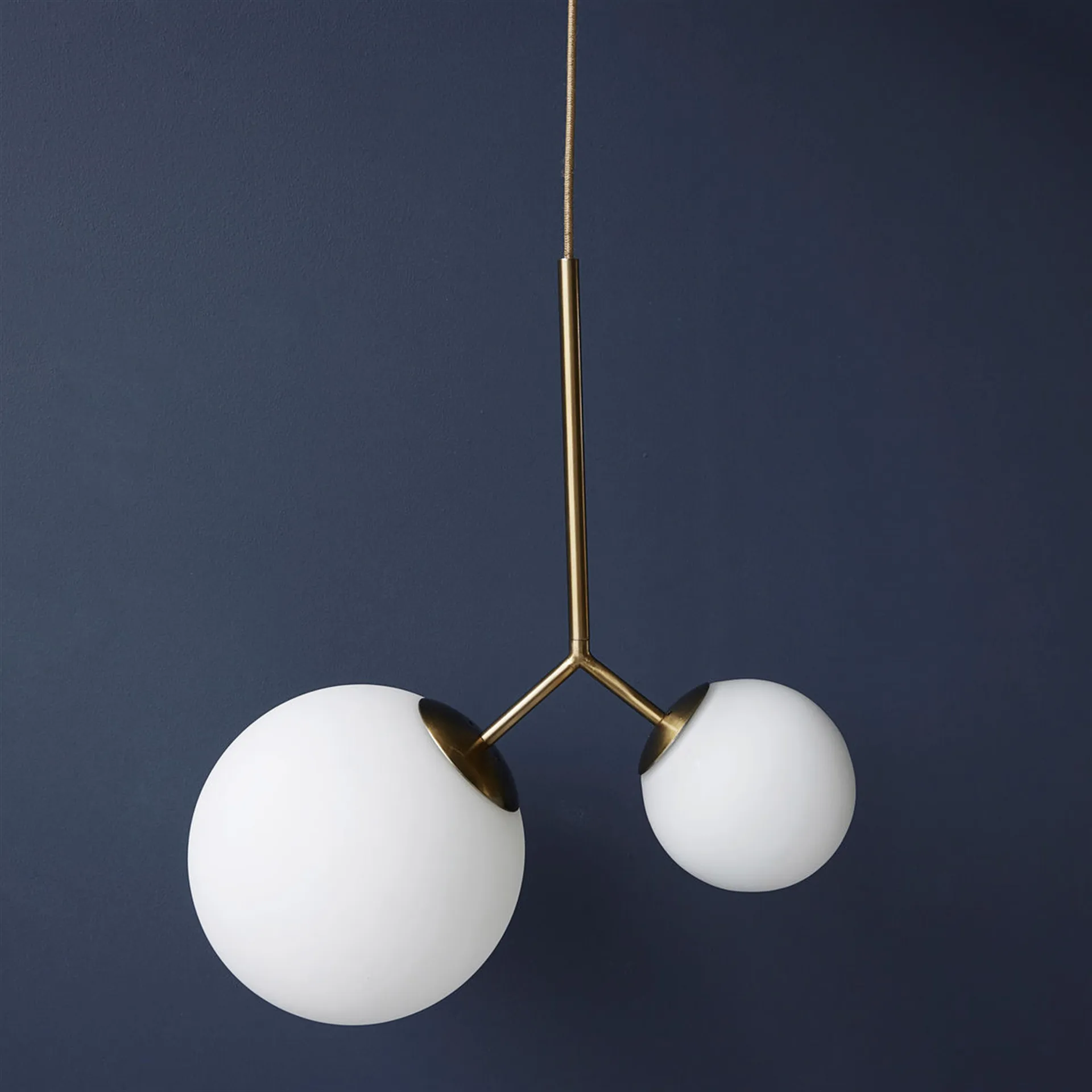 Plafoniera Twice, vetro opalino House Doctor