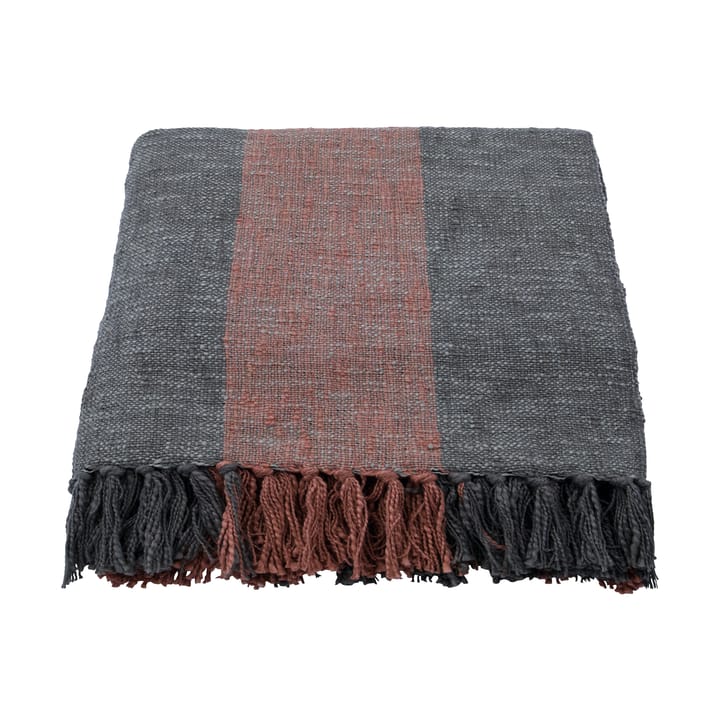 Plaid Ponra 130x180 cm - Kaki-Rosso bruciato - House Doctor