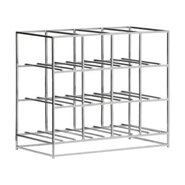 Portabottiglie House Doctor 12 bottiglie 41x35 cm - Finitura argento - House Doctor