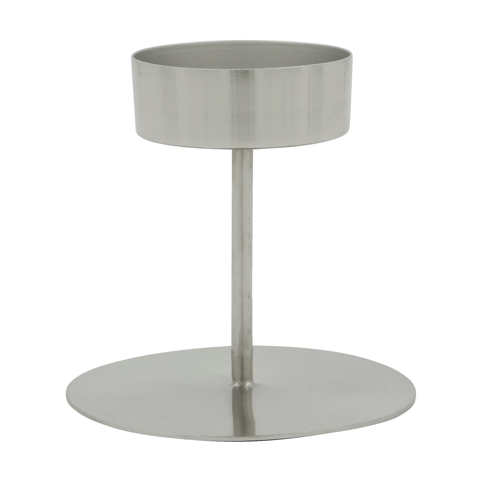 Portacandela Anit, Finitura Silver, Ø10,5x10 cm House Doctor