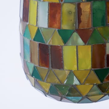 Portacandela Mosaa 11 cm - Giallo-verde - House Doctor
